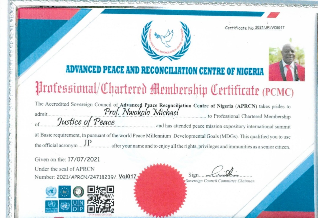 Certificate 1