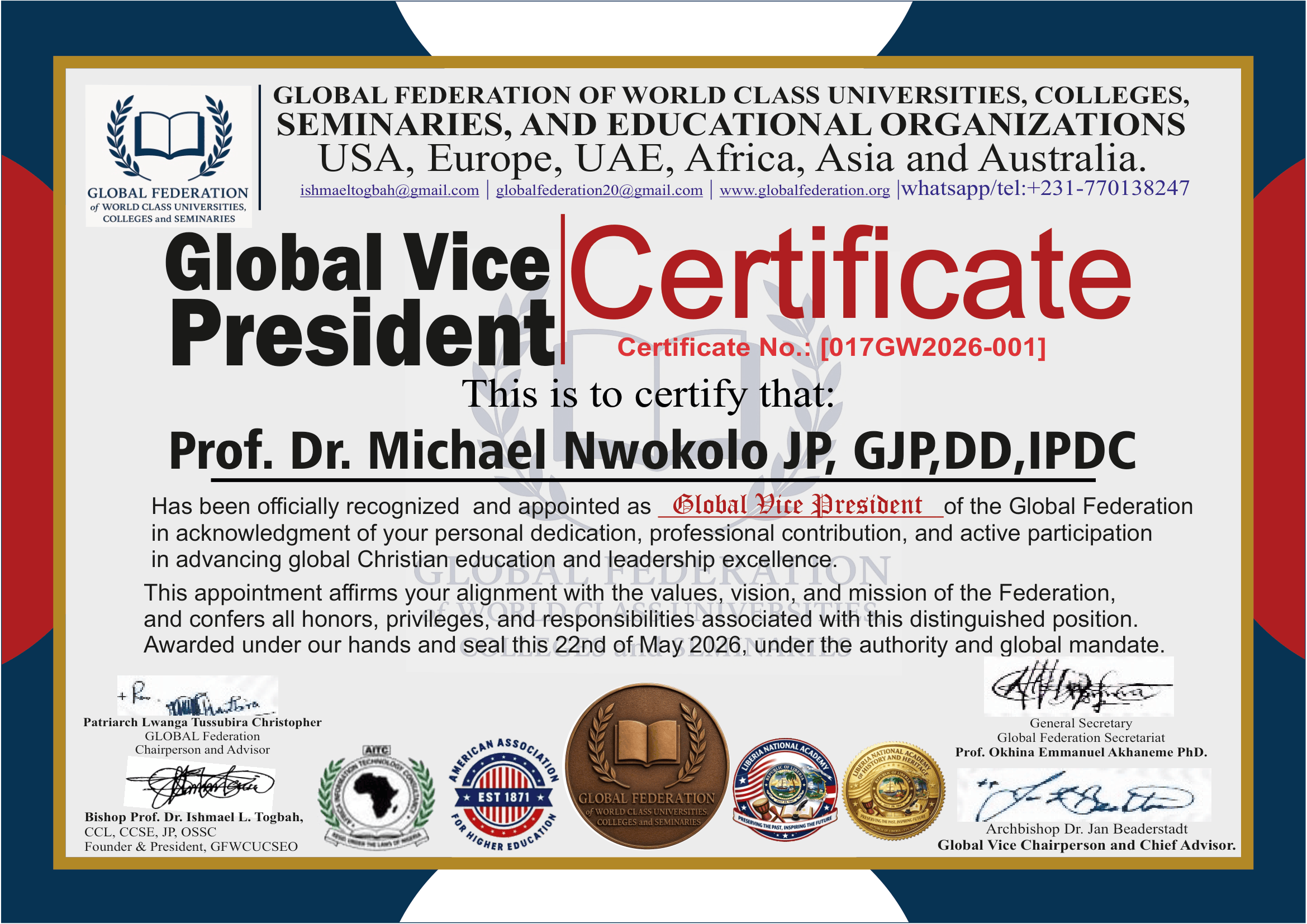 Certificate 1